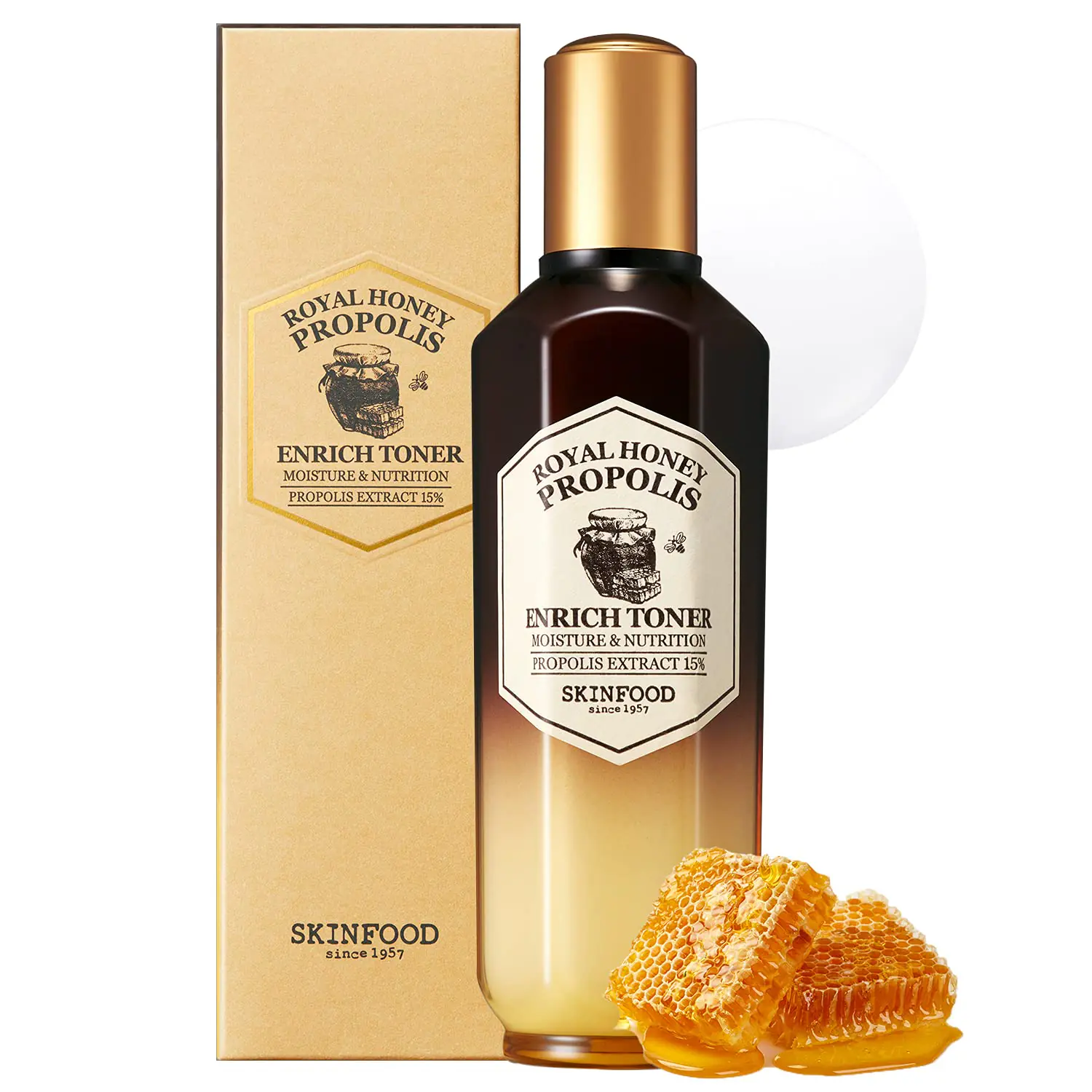 SKINFOOD Royal Honey Propolis Enrich Toner 160ml - Image 3