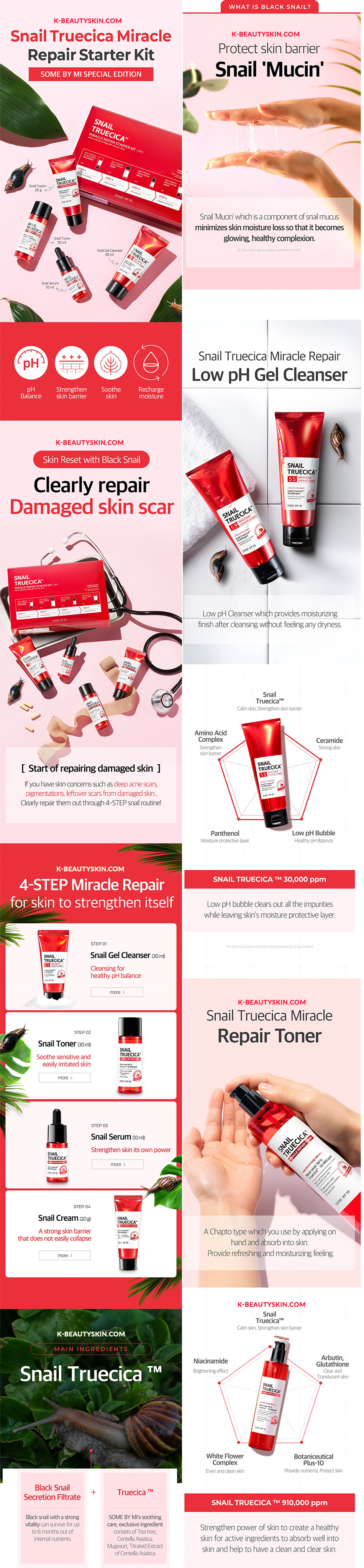 SOME BY MI Snail Truecica Miracle Repair Starter Kit review