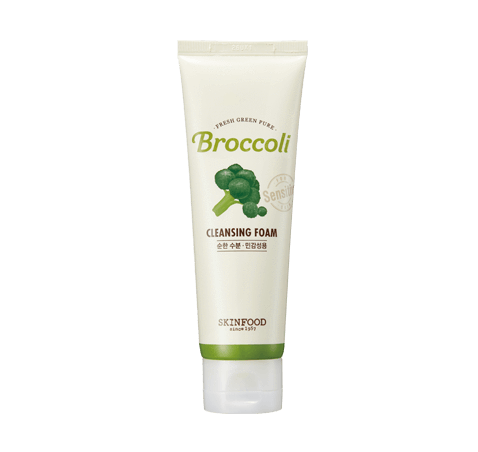 SKINFOOD Fresh Green Pure Broccoli Cleansing Foam 130ml