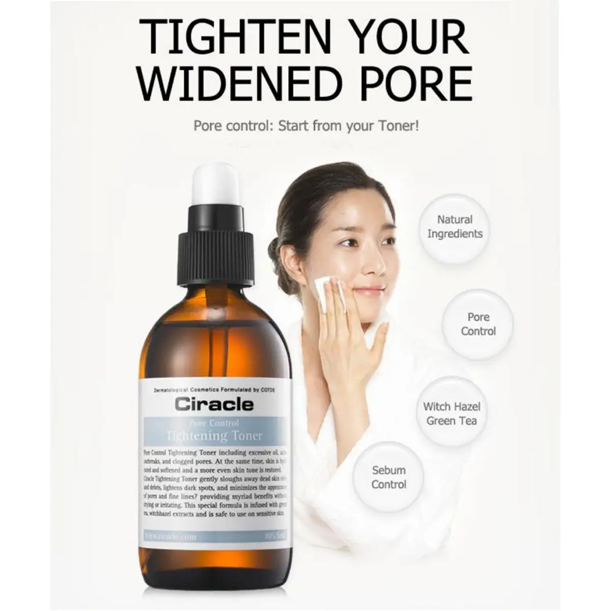 Ciracle Pore Control Tightening Toner 105.5ml - Image 3