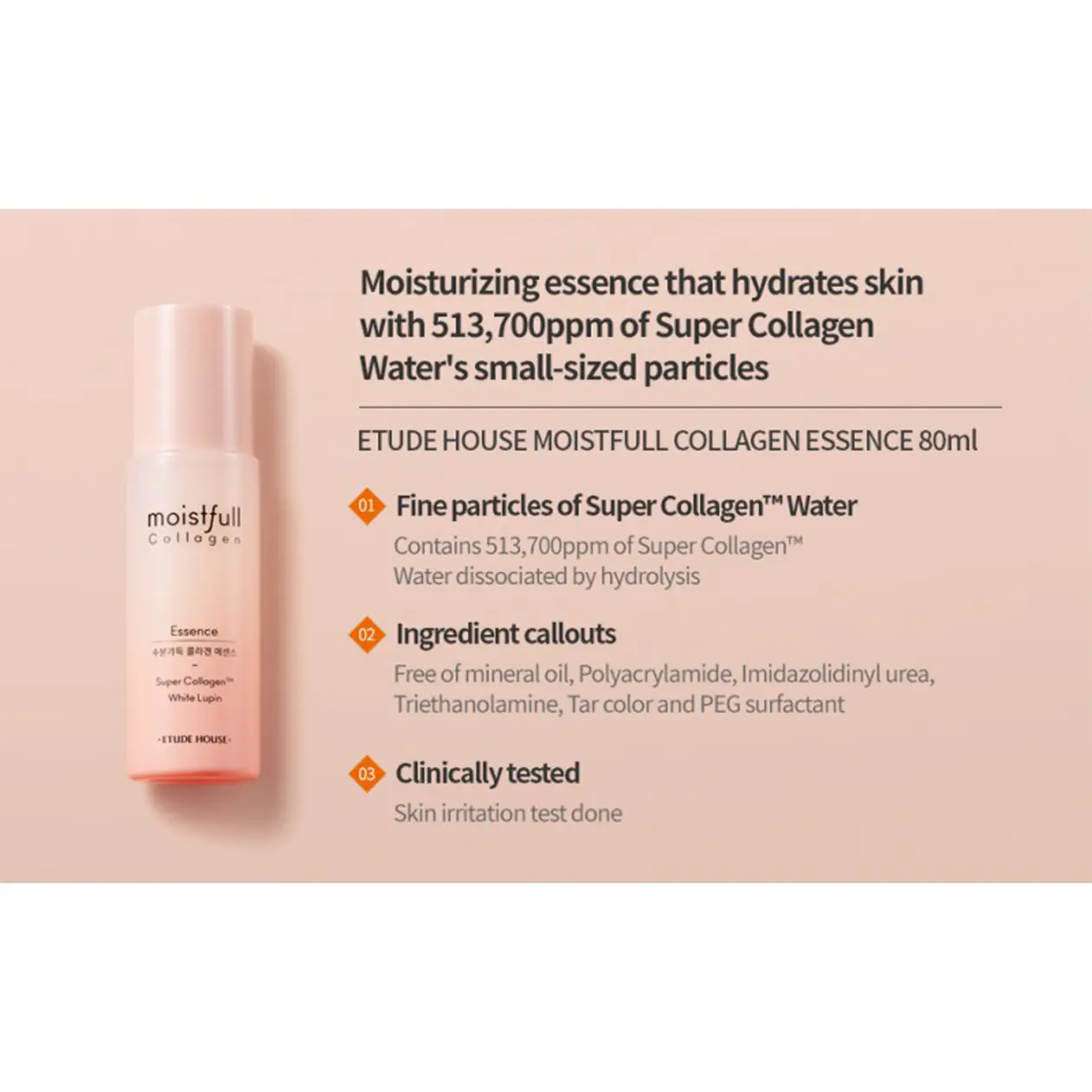 ETUDE HOUSE Moistfull Collagen Essence 80ml - Image 3