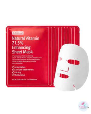 BY WISHTREND Natural Vitamin 21.5% Enhancing Sheet Mask 23ml | K-BeautySkin India