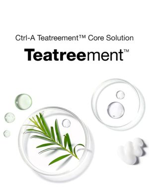 Plant-derived tea tree foaming cleanser helps wash away dirt and excess.