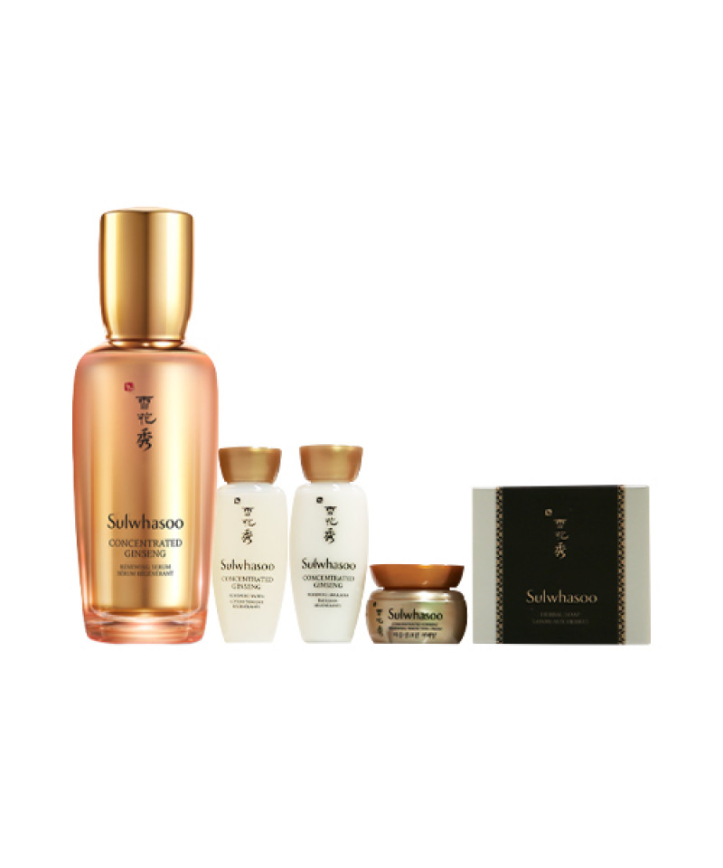 Sulwhasoo Concentrated Ginseng Renewing Serum Set  1pack (5items)