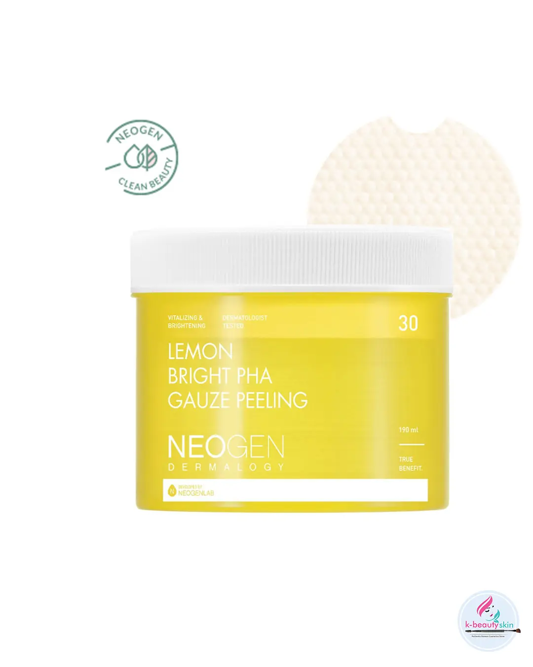 NEOGEN Dermalogy Lemon Bright PHA Gauze Peeling 190ml (30pcs)