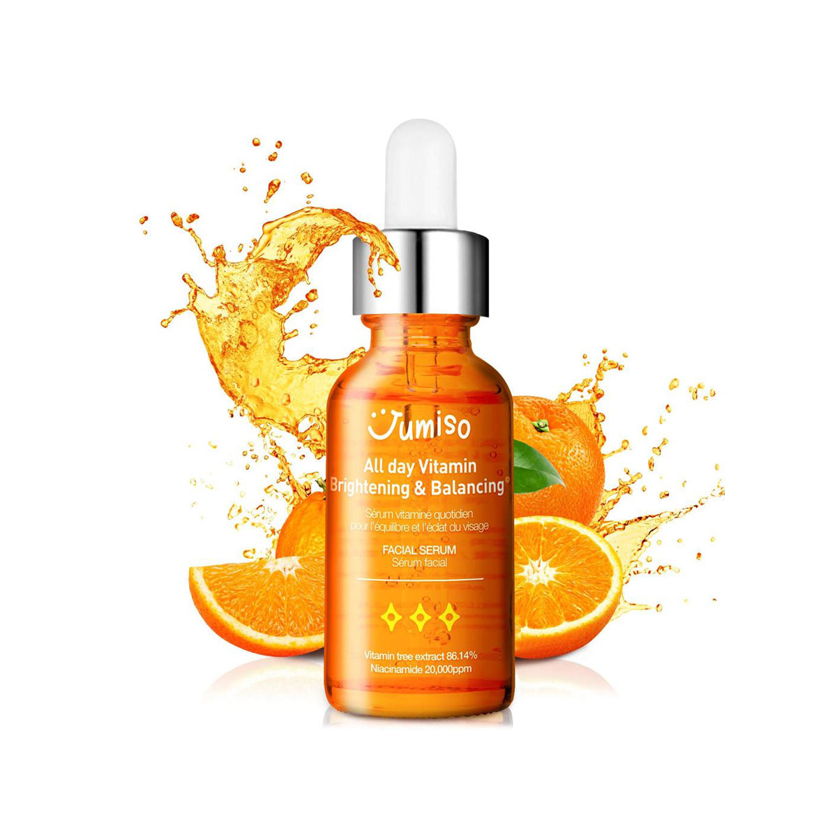 JUMISO All Day Vitamin Brightening & Balancing Facial Serum, 30ml