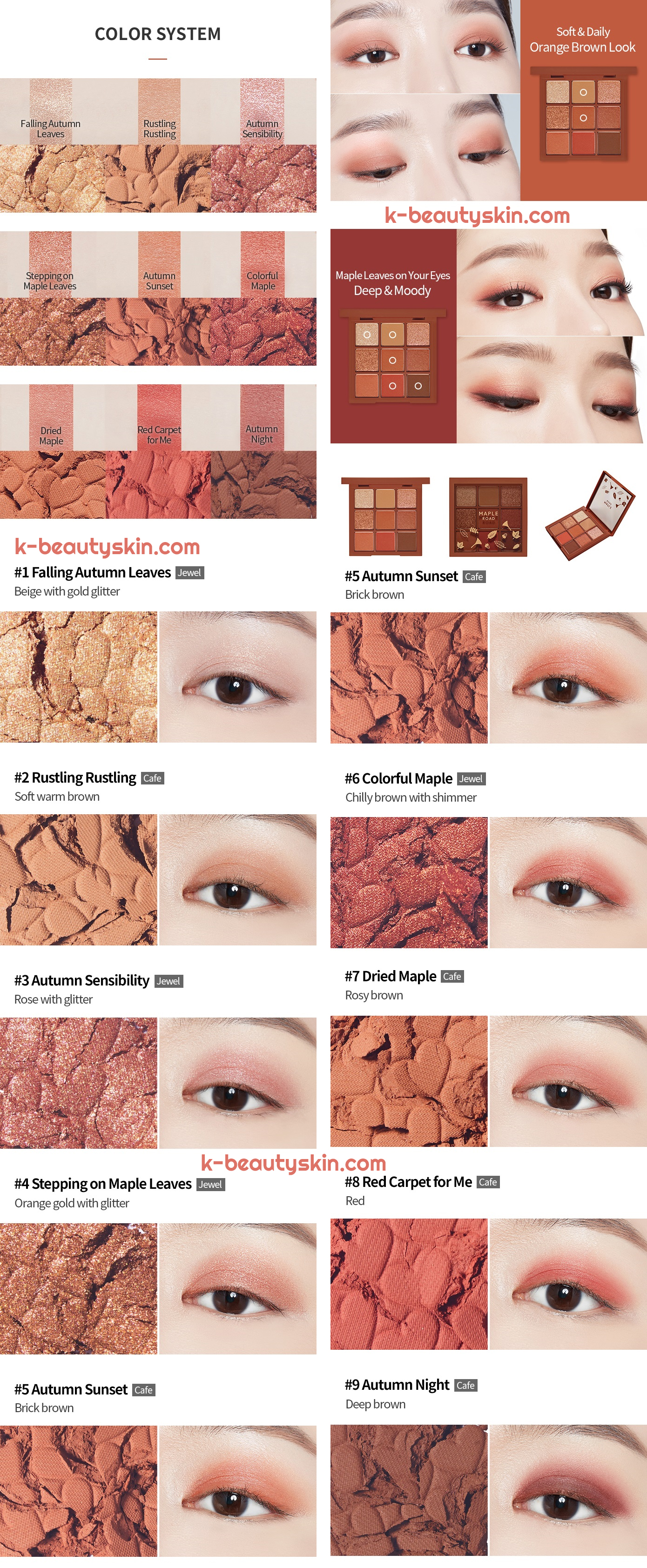 ETUDE HOUSE Play Color Eyes Maple Road from K-Beauty Skin India