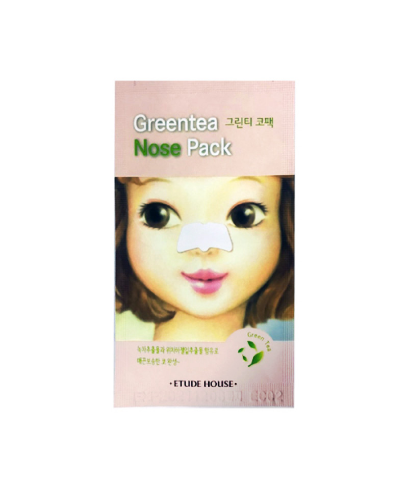 ETUDE HOUSE Green Tea Nose Pack 1pcs X 5Pack