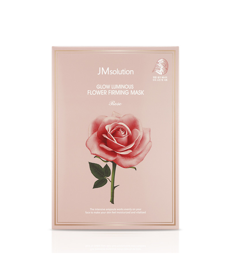 JMsolution Glow Luminous Flower Firming Mask Rose 1pack (10pcs)