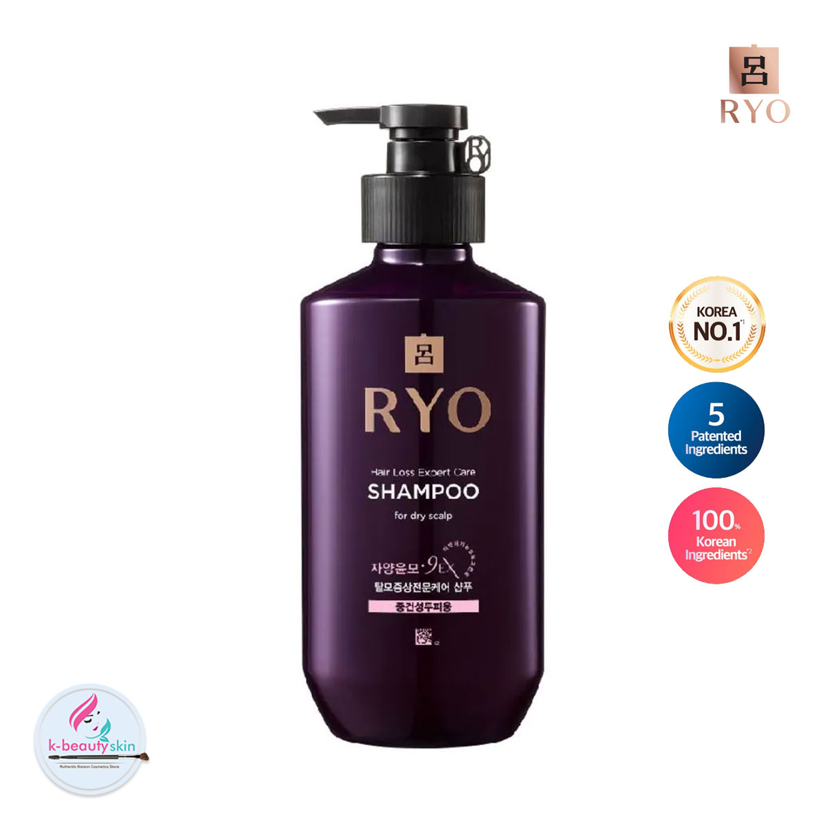 RYO Hair Loss Expert Care Shampoo 400mL For Dry Scalp