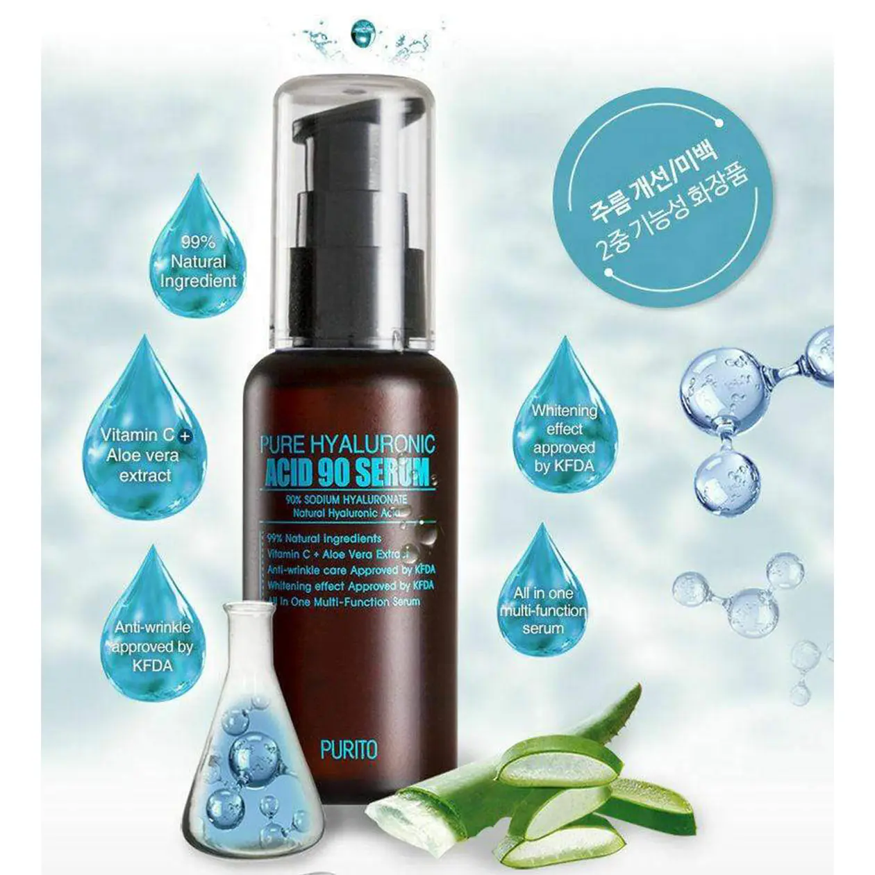 PURITO Pure Hyaluronic Acid 90 Serum 60ml - Image 4