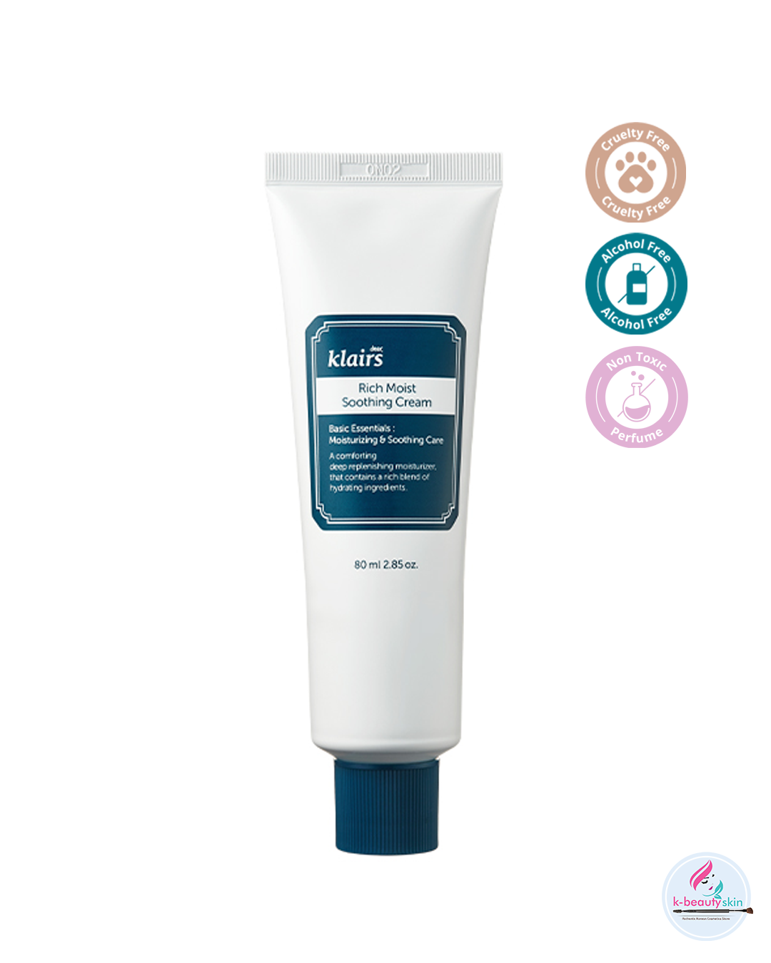Klairs Rich Moist Soothing Cream 80ml - Instant Absorption, Hydration,  Basic Care, Moisturizer