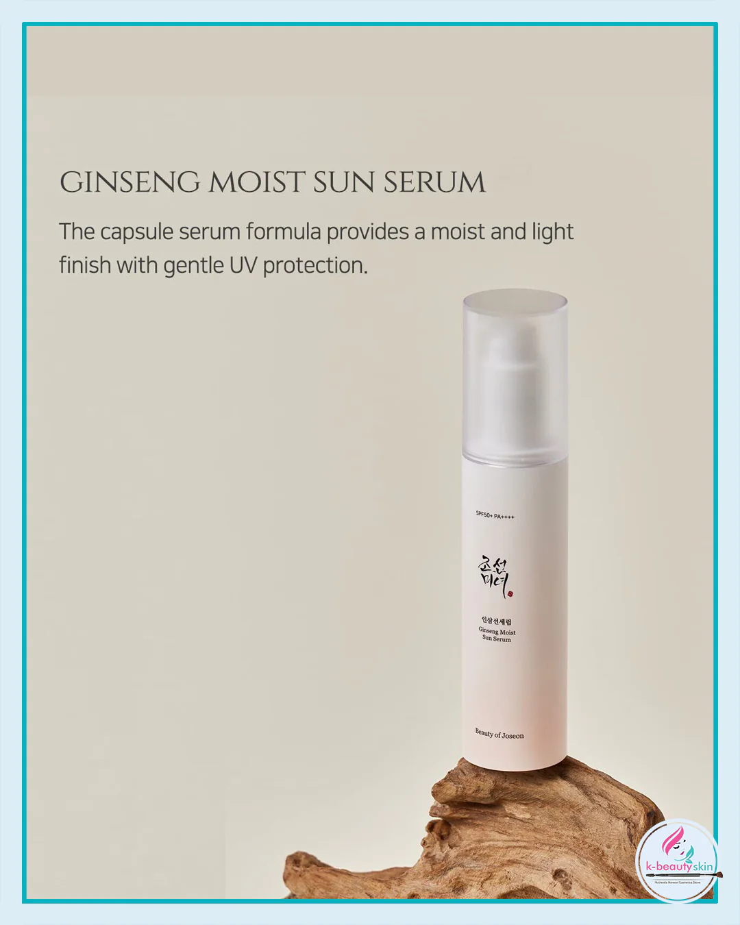 BEAUTY OF JOSEON Ginseng Moist Sun Serum 50ml SPF50+ PA++++ - Image 3