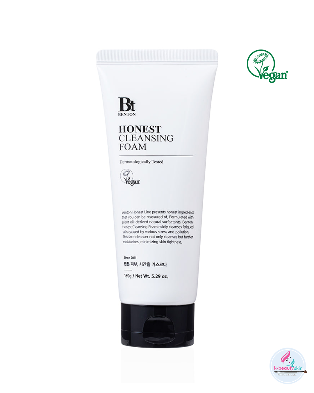 Benton Honest Cleansing Foam 150g – Gentle Face Cleanser for All Skin Types