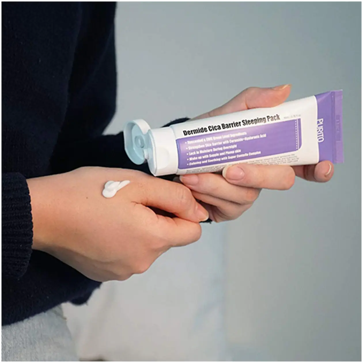 PURITO Dermide Cica Barrier Sleeping Pack – Beruhigende Nachtcreme Mit Ceramiden & Hyaluron