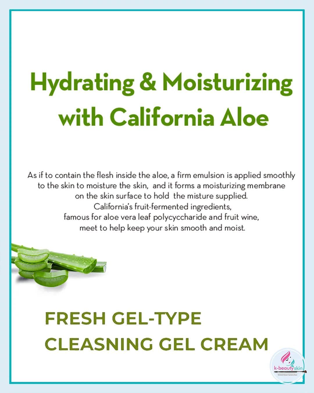 NATURE REPUBLIC Aloe Vera Foam Cleanser 150ml  Soothing & Moisturizing Face  Wash