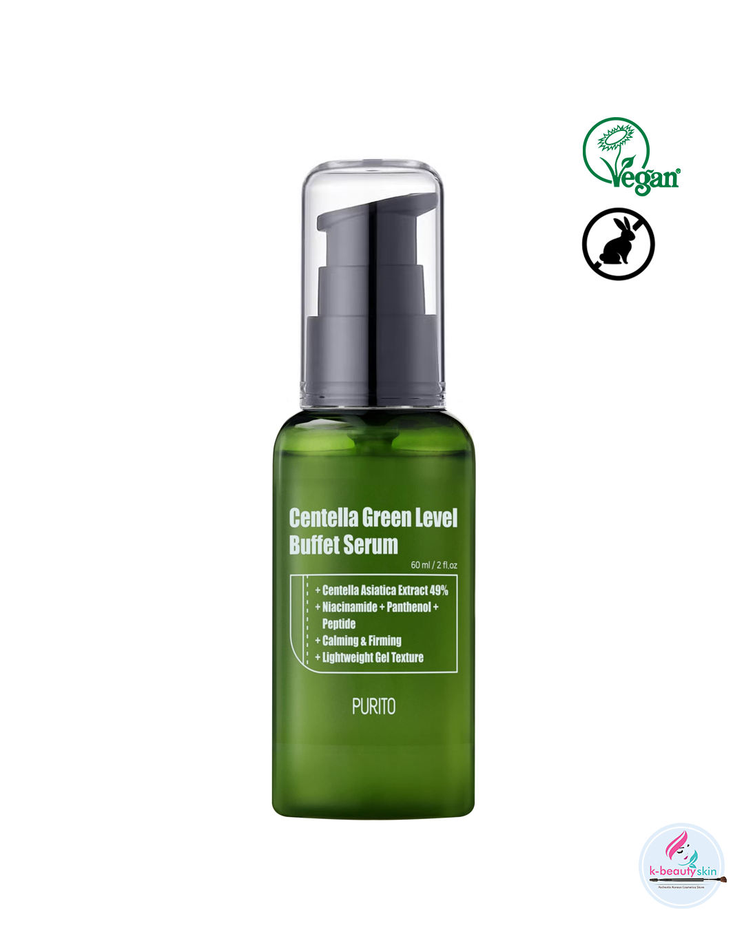 PURITO Centella Green Level Buffet Serum 60ml | Centella Asiatica, Facial Recovery SERUM
