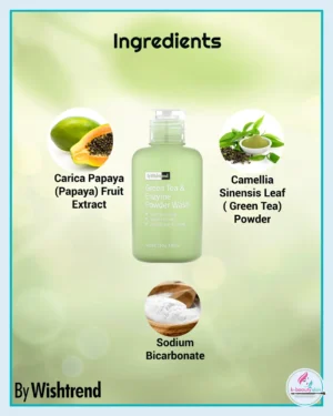 BY WISHTREND Green Tea & Enzyme Powder Wash 70g