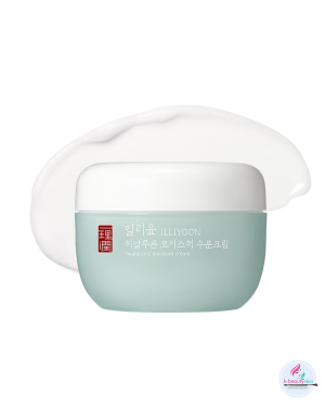 Anti-aging properties, reduces fine lines. Soothes and calms irritated skin- ILLIYOON Hyaluronic Moisture Cream 100ml