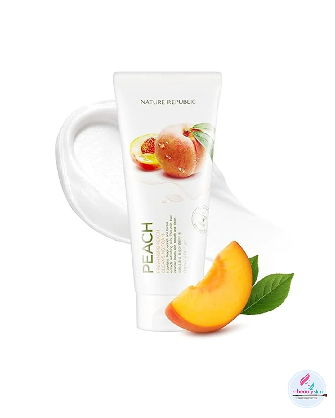 NATURE REPUBLIC Fresh Herb Peach Cleansing Foam 170ml