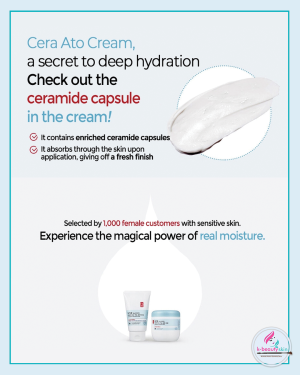 Check out the ceramide capsule in the cream - ILLIYOON Ceramide Ato Concentrate Cream