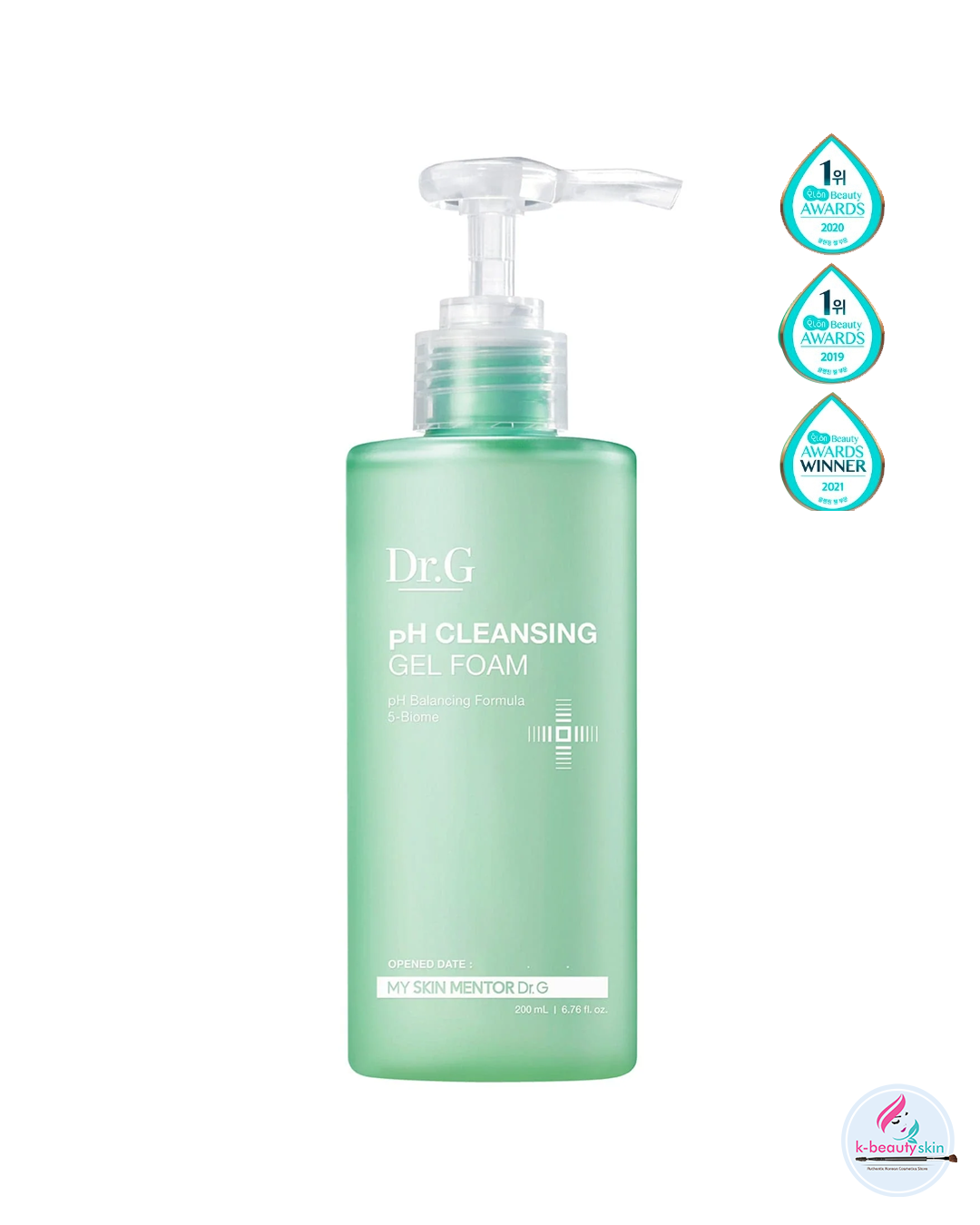 DR.G pH Cleansing Gel Foam 200ml - Gentle Gel-to-Foam Cleanser for Deep Pore Cleansing and Moisturizing