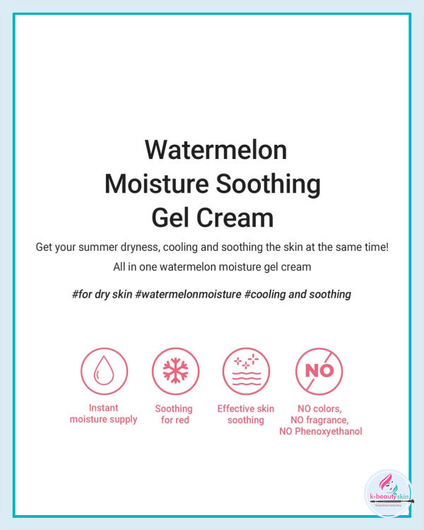 Moisturizer Watermelon moisture soothing gel cream & deep moisture cream authentic Heimish