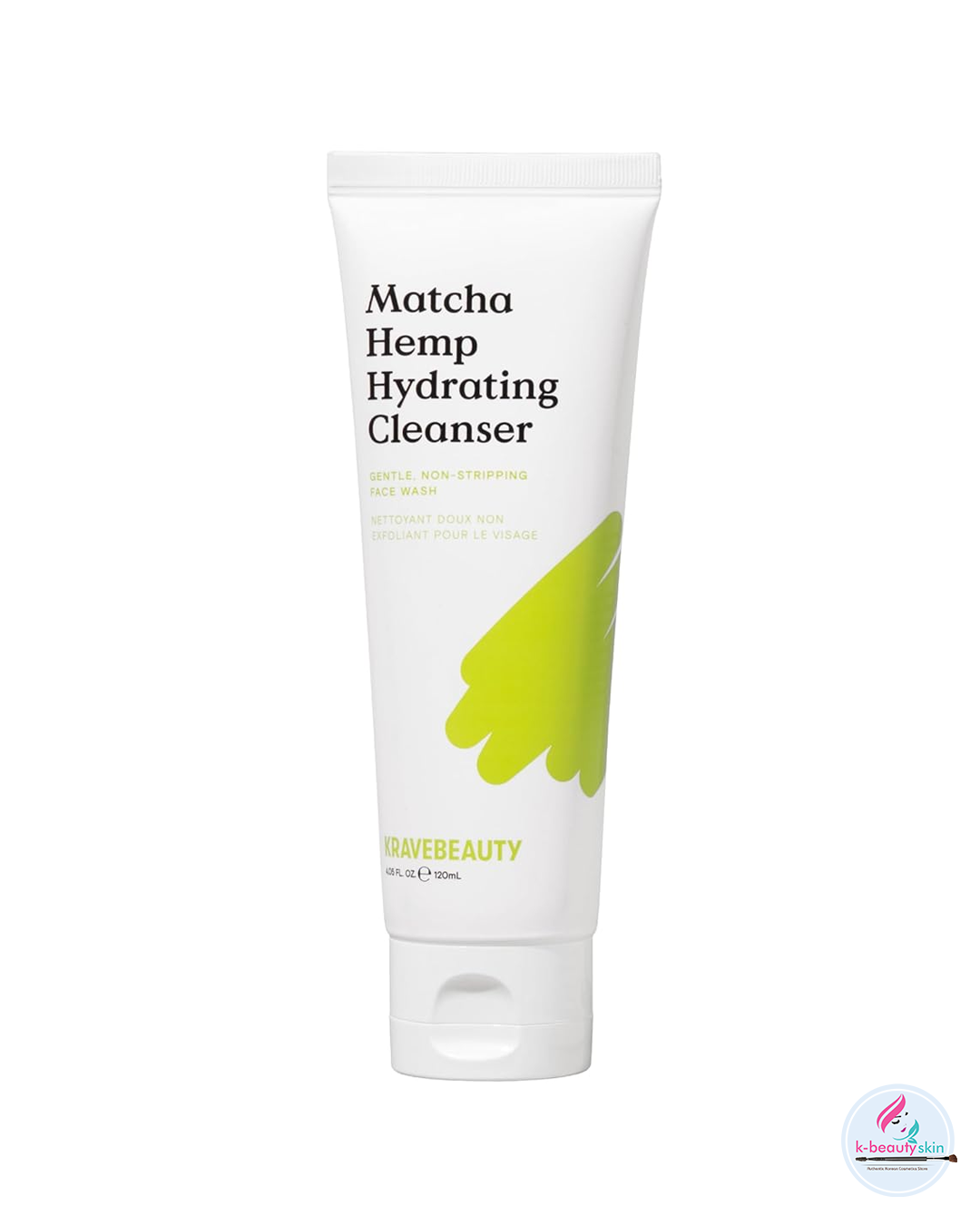 KRAVEBEAUTY Matcha Hemp Hydrating Cleanser 120ml – Gentle, Hydrating, and Barrier-Friendly