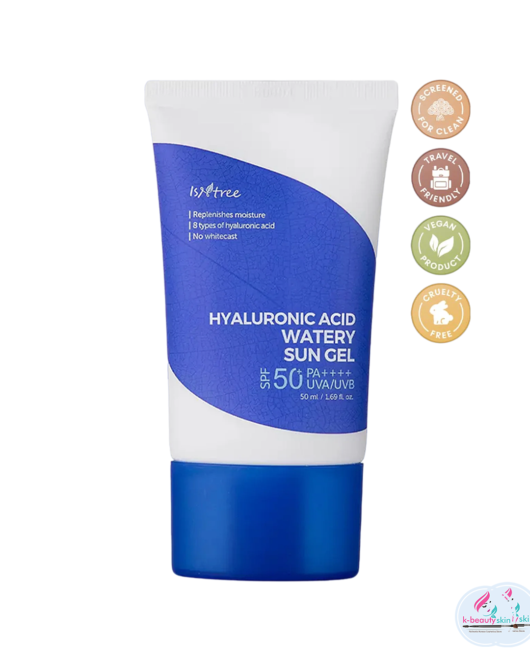 ISNTREE Hyaluronic Acid Watery Sun Gel SPF50+ PA++++ – Lightweight & Hydrating Sunscreen in India