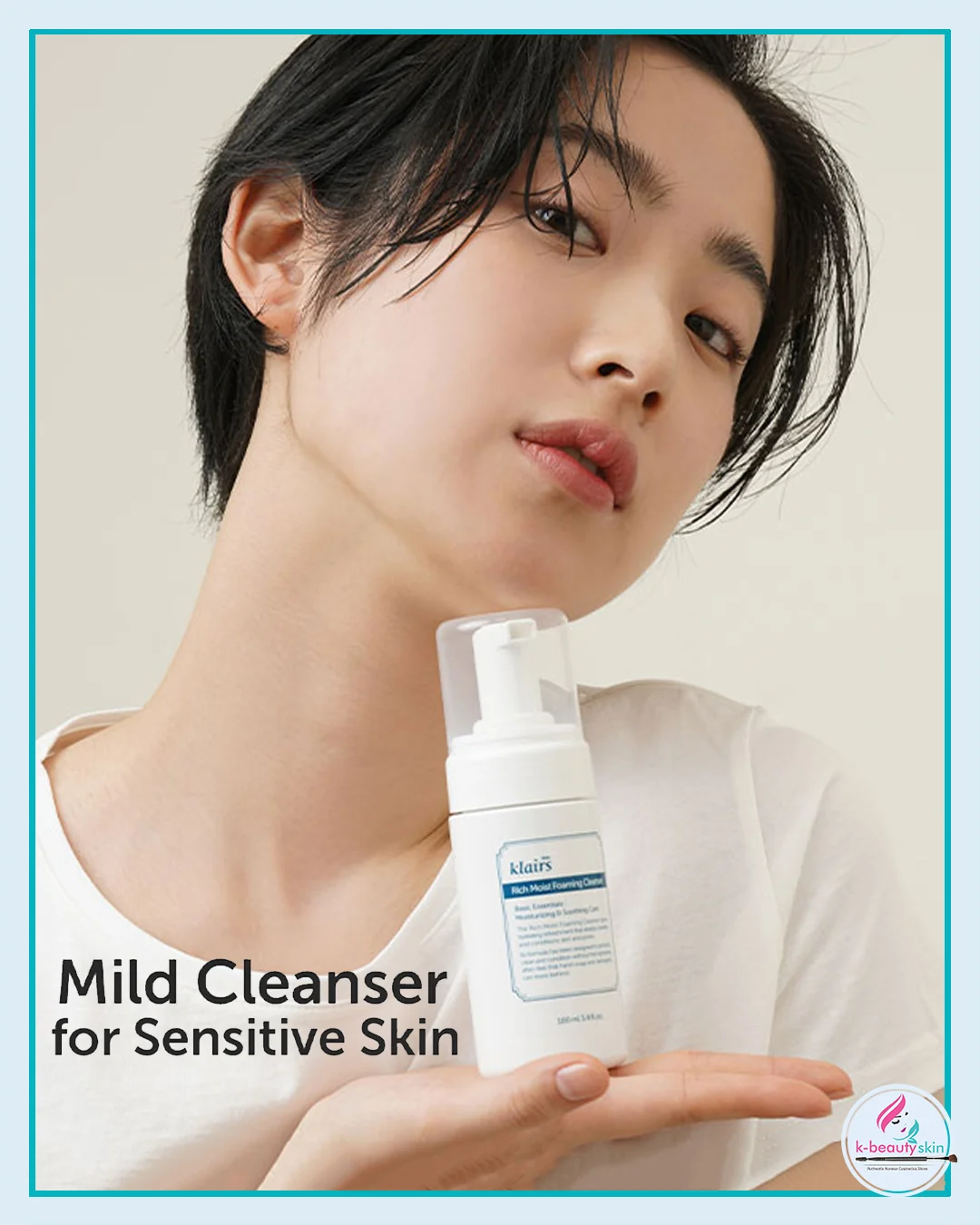 Klairs Rich Moist Foaming Cleanser 100ml – Gentle Hydrating Face