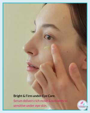 Bright & Firm under-Eye Care. Serum delivers rich mosit & nutrients to sensitive under-eye skin.