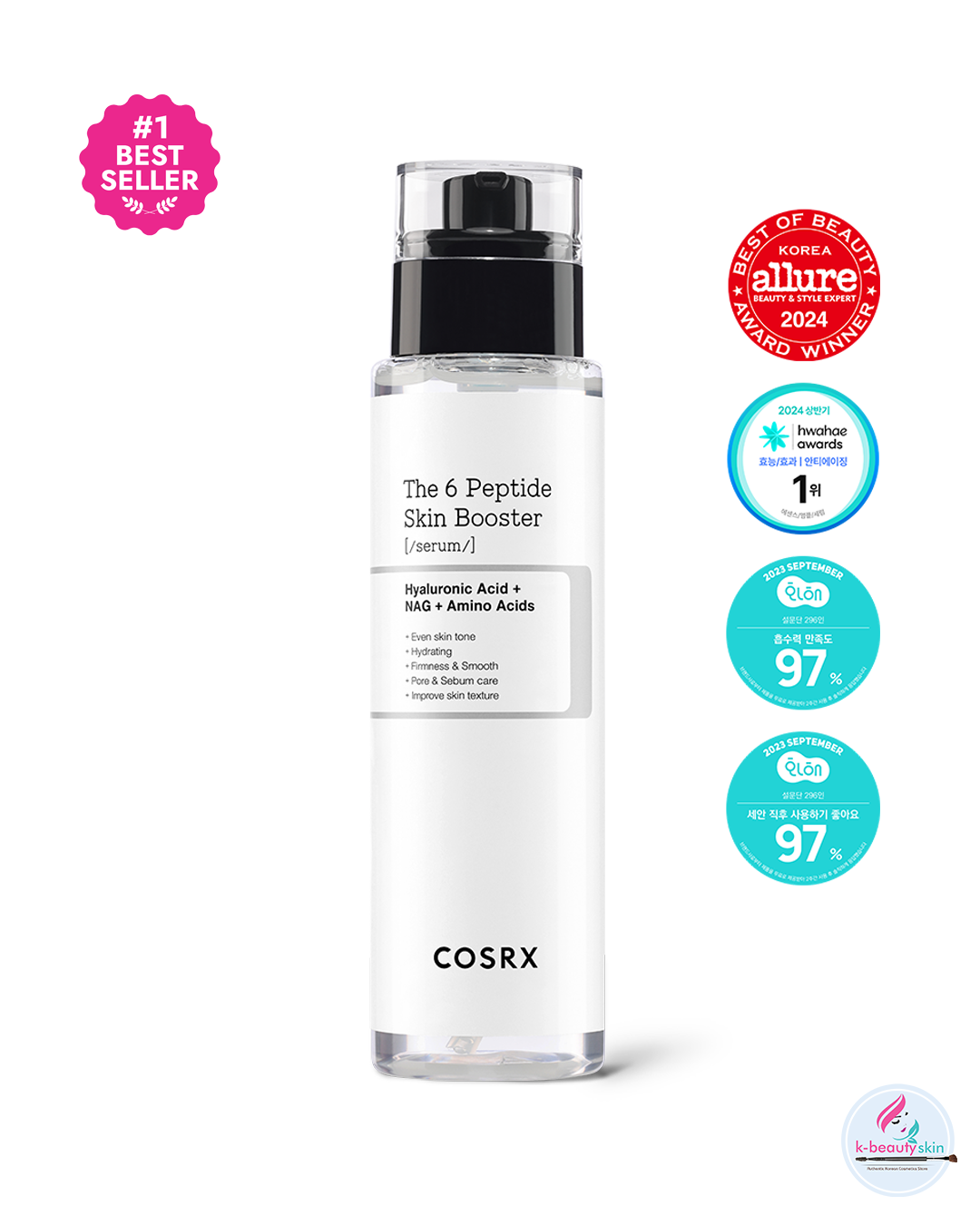 COSRX The 6 Peptide Skin Booster Serum 150ml – Firming and Anti-Aging Skincare