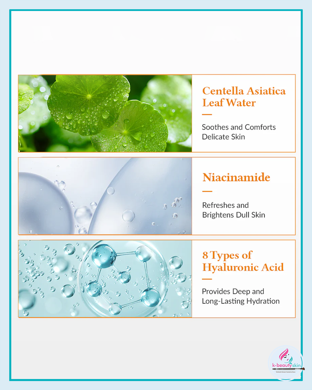 This serum contains 63% Hippophae Rhamnoides Water, a natural ingredient rich in Vitamin C