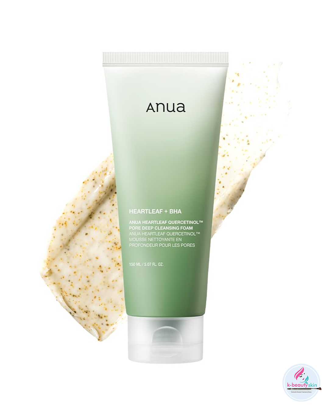 Gentle Cleanse. Hydrating Finish. Creates a light foam infused with Heartleaf extract, making it suitable for normal skin