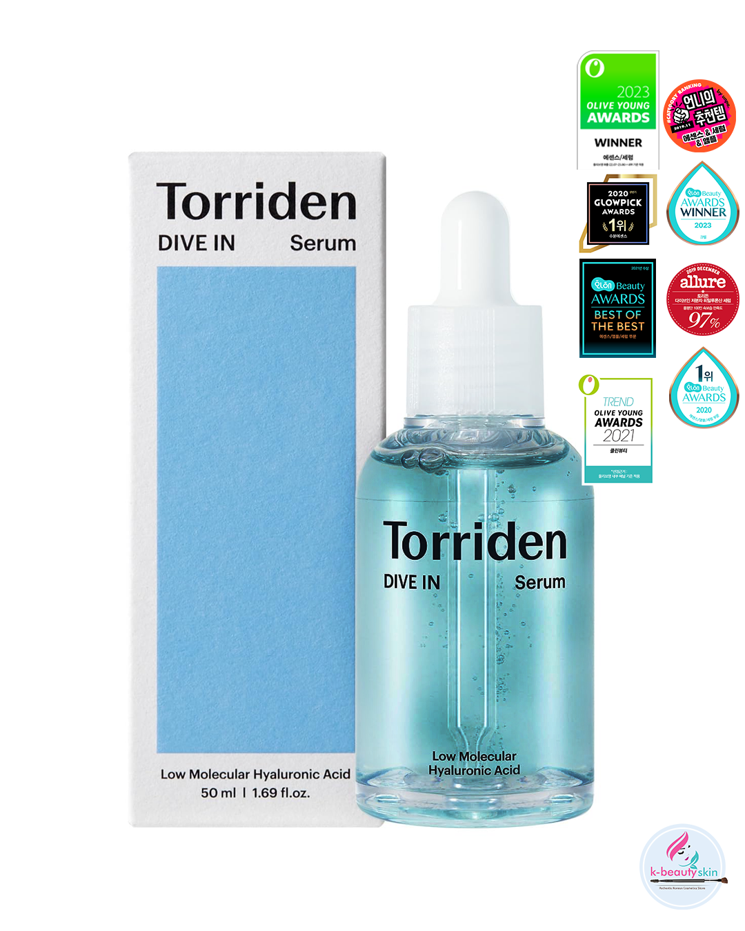 Torriden DIVE-IN Hyaluronic Acid Serum 50ml | Deep Hydration & Skin Barrier Care