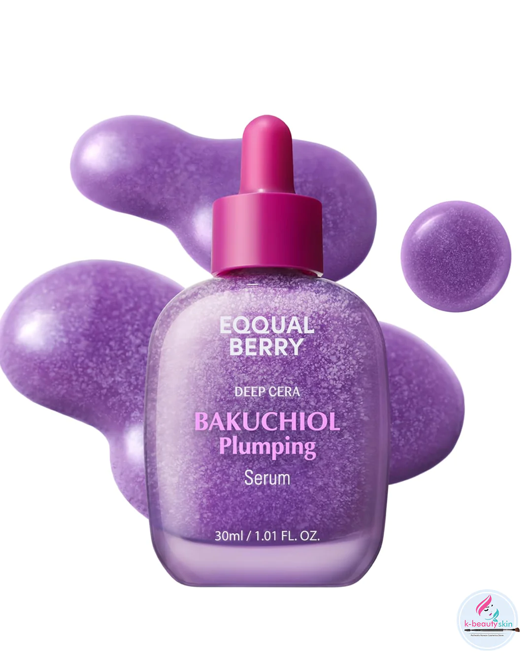 EQQUALBERRY Bakuchiol Plumping Serum 30ml | Natural Retinol Alternative for Firm, Hydrated Skin