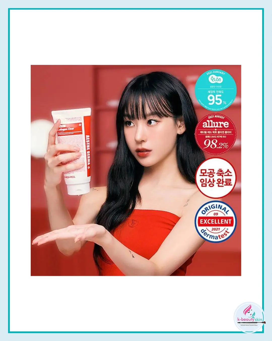 MEDI-PEEL Red Lacto Collagen Clear Foam Cleanser 2.0 120ml 3