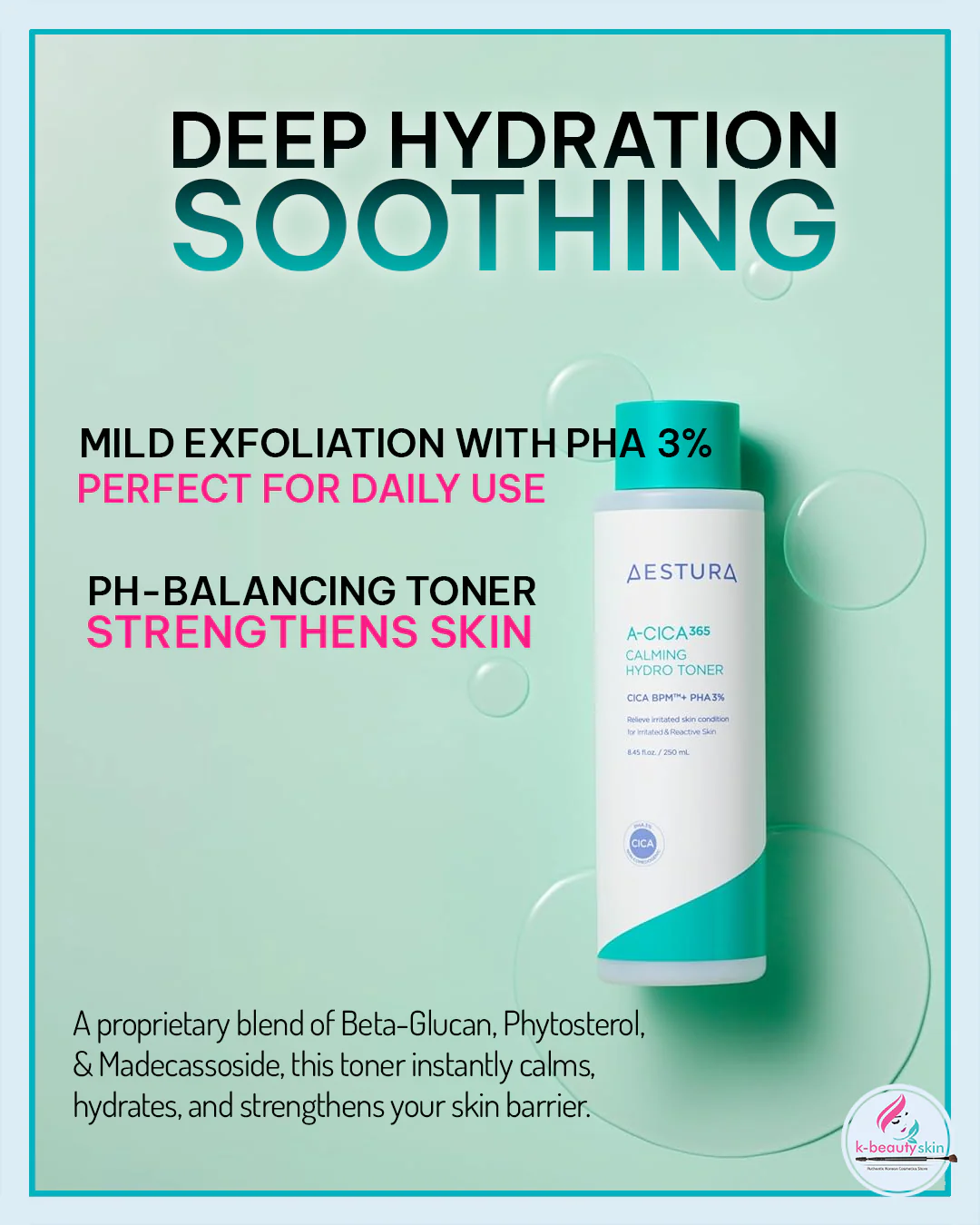 Sérum AESTURA A-Cica 365 - 40ml - Calmant Pour Imperfections - K-Beauty Coréen