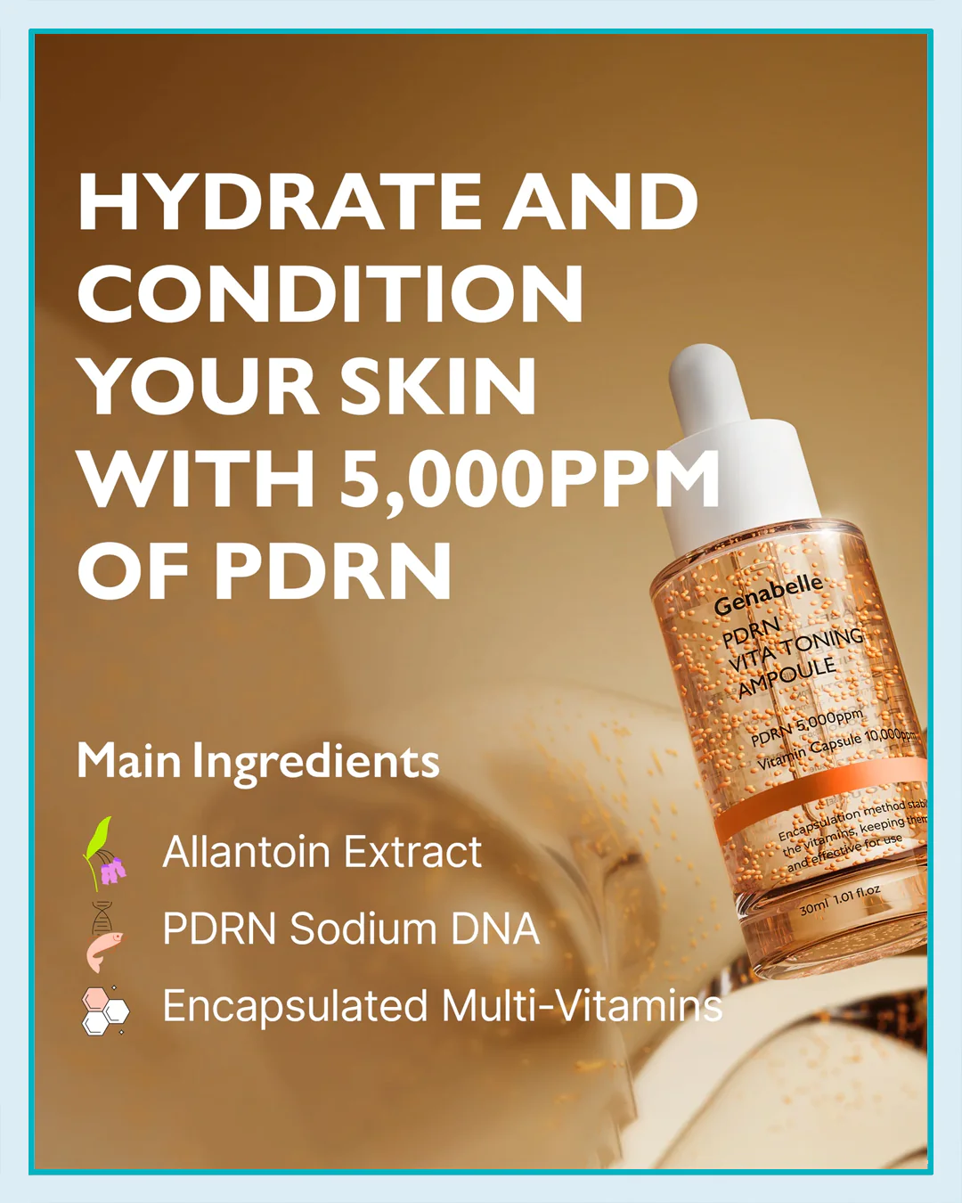 Genabelle PDRN Vita Toning Ampoule 30ml | Brightening Care