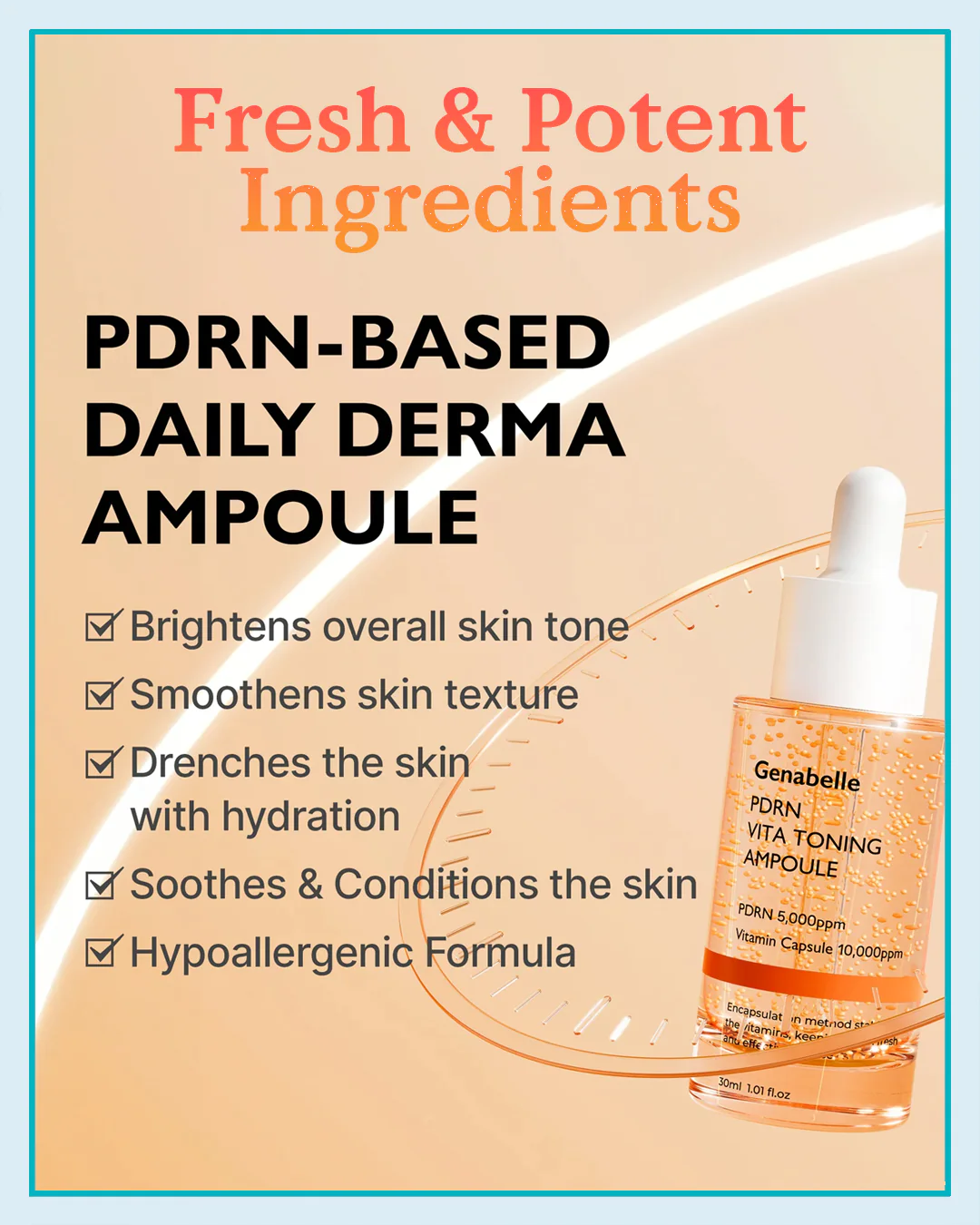 Genabelle PDRN Vita Toning Ampoule 30ml | Brightening Care