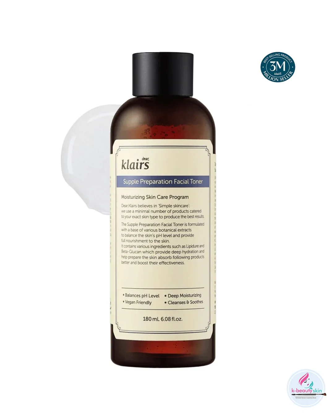 Klairs Supple Preparation Facial Toner 180ml Hydrating pH Balancing Toner