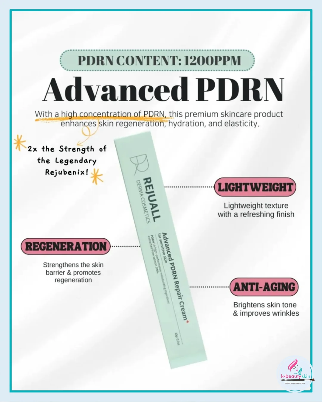 REJUALL Advanced PDRN Repair Cream 20g – Skin Regeneration