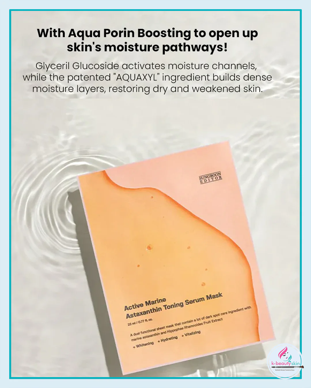 Sungboon Editor Active Marine Astaxanthin Toning Serum Mask 23 ml