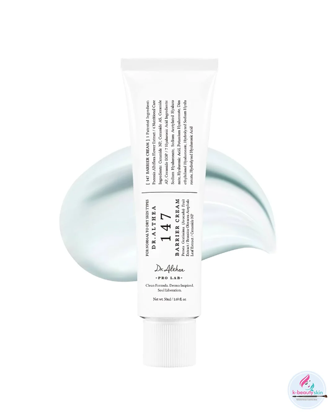 Dr.Althea 147 Relief Cream 50ml tube for soothing and barrier-repair skincare