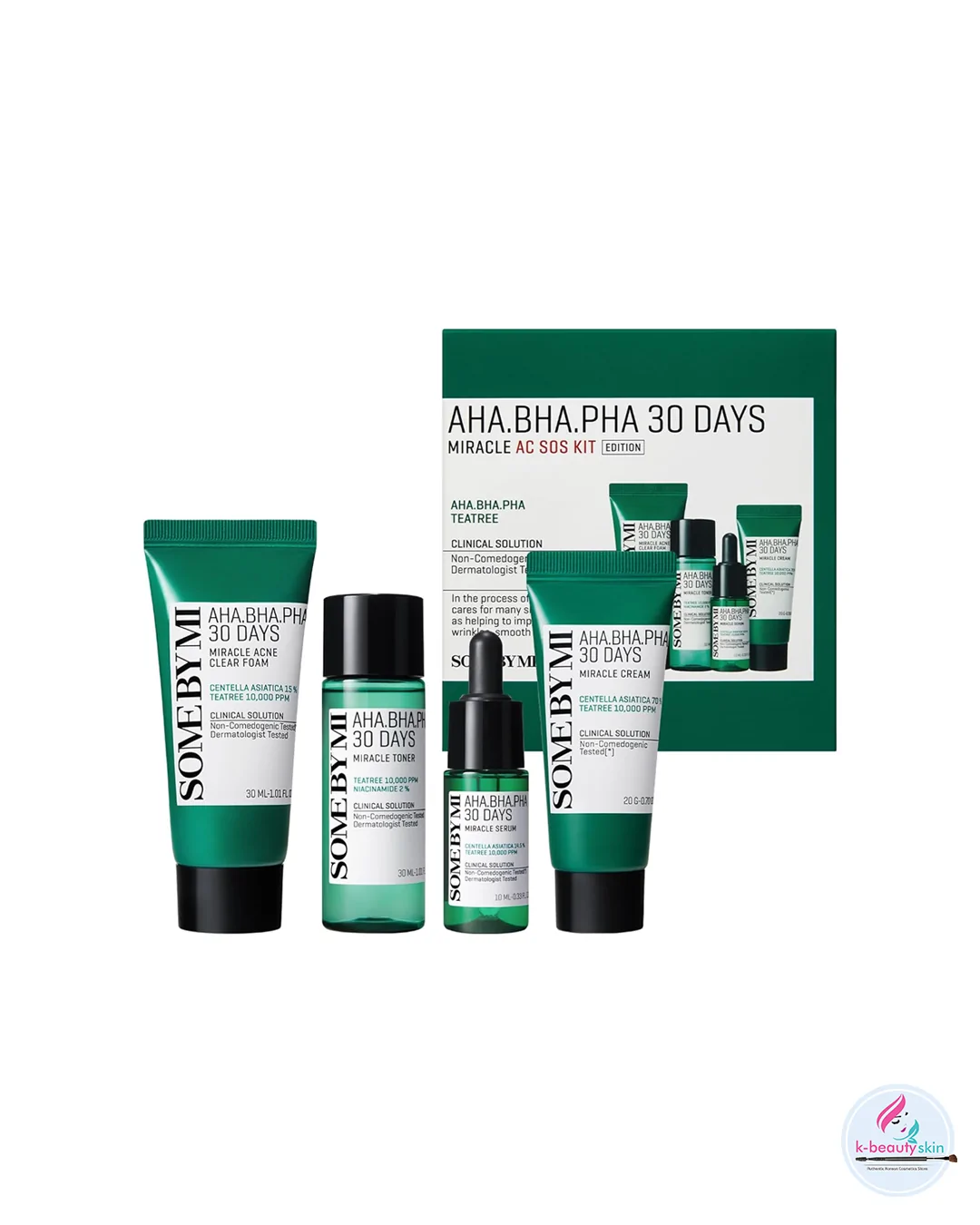 OME BY MI 30 Days Miracle Starter Kit – 4 Step Korean Acne Routine