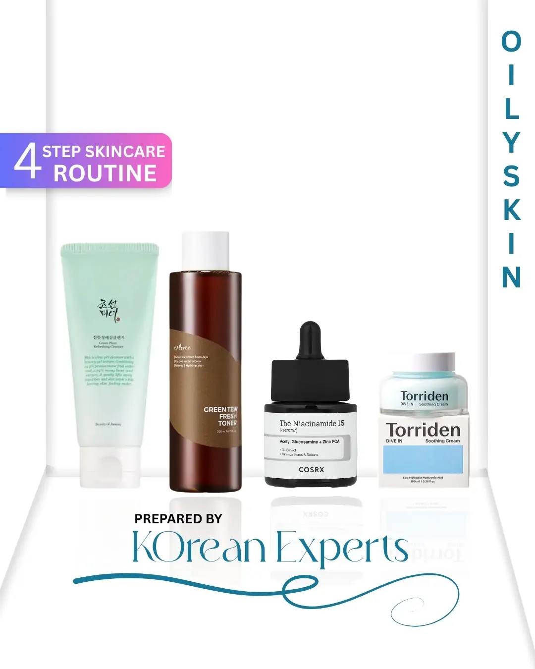 Matte Balance Skincare Set | Korean 4-Step Routine for Oily Skin