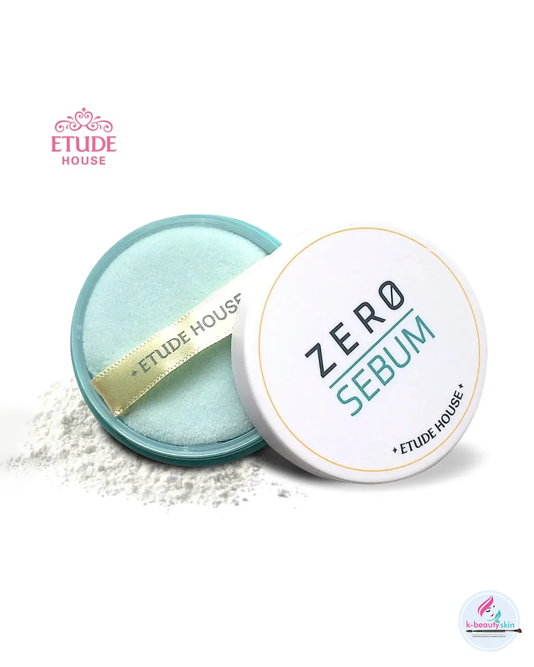 ETUDE HOUSE Zero Sebum Drying Powder 4g compact for oil control and matte finish